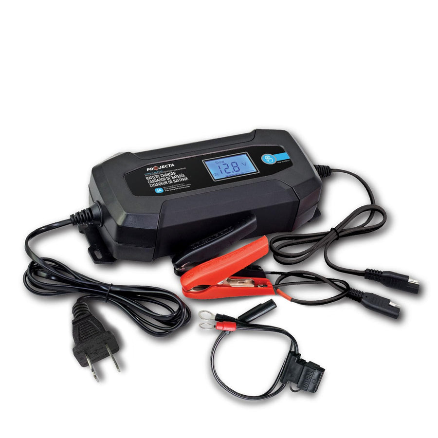 6/12V Battery Charger, 4.0A, AUTO 8 Stage (for Lead Acid Batteries)