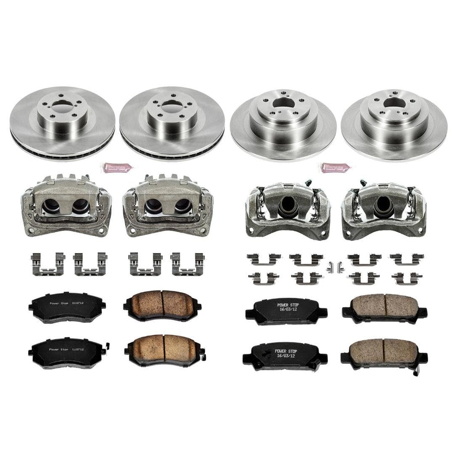 Power Stop KCOE2751 1-Click OE Replacement Brake Kit with Calipers Autospecialty For Subaru Baja 2003-2006, Subaru Legacy 2002-2004, Subaru Outback 2002-2004 [Model Specific]