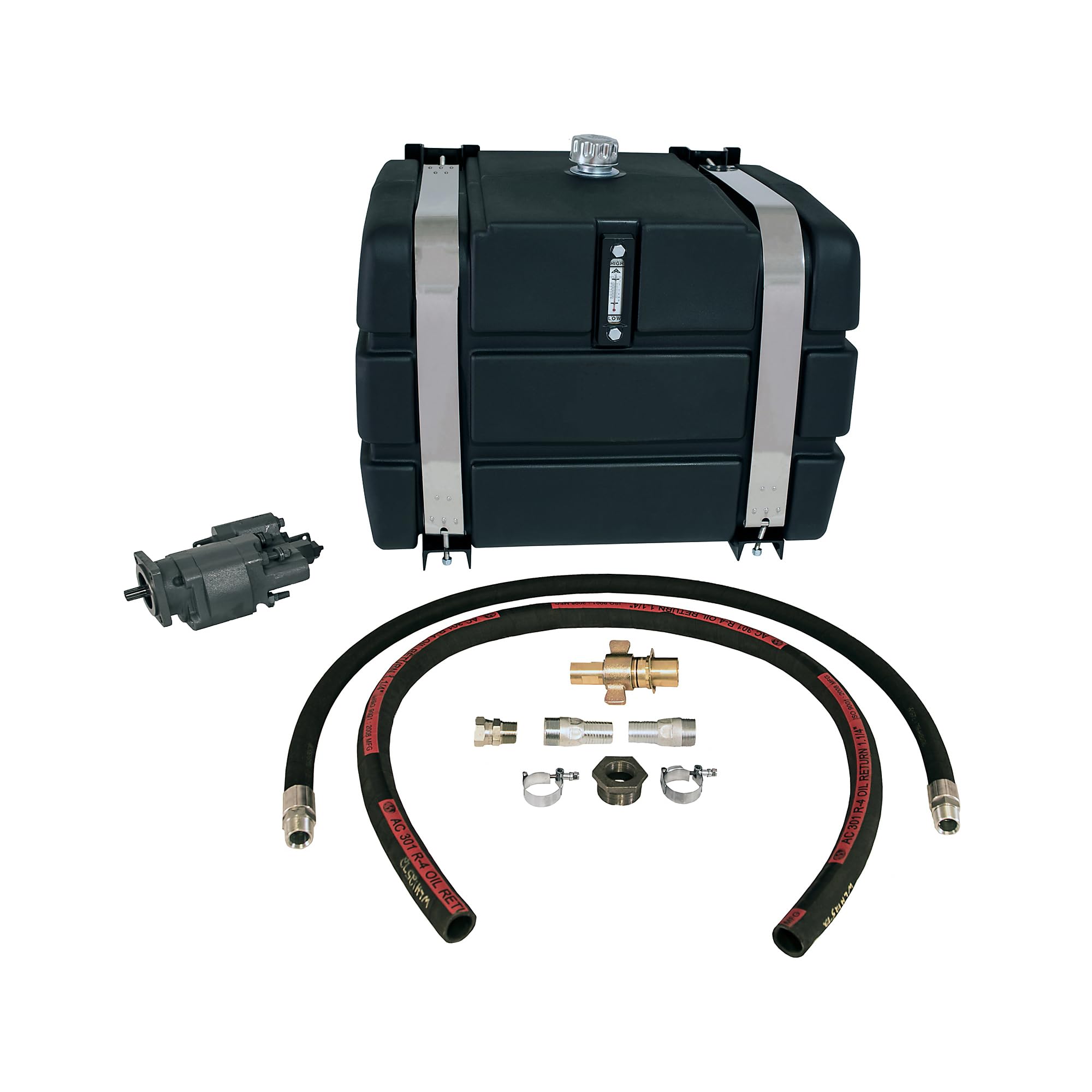 Side-Mount 50 Gallon Reservoir/Direct Mount Pump Wetline Kit CCW With Steel Tank