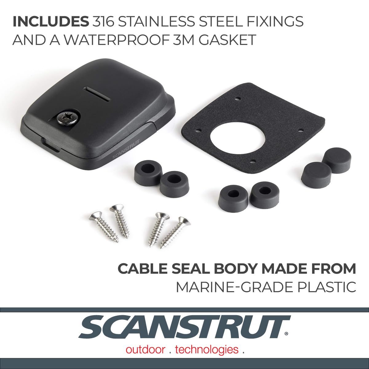 Horizontal Scanstrut Double Cable Seal DS-HD6-BLK – Black