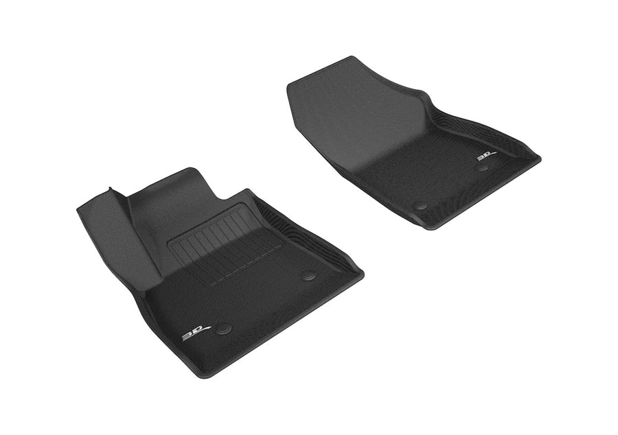 3D MAXpider Custom Fit Front Row All-Weather Floor Mat for Select Chevrolet Cruze Models - Kagu Rubber (Black)