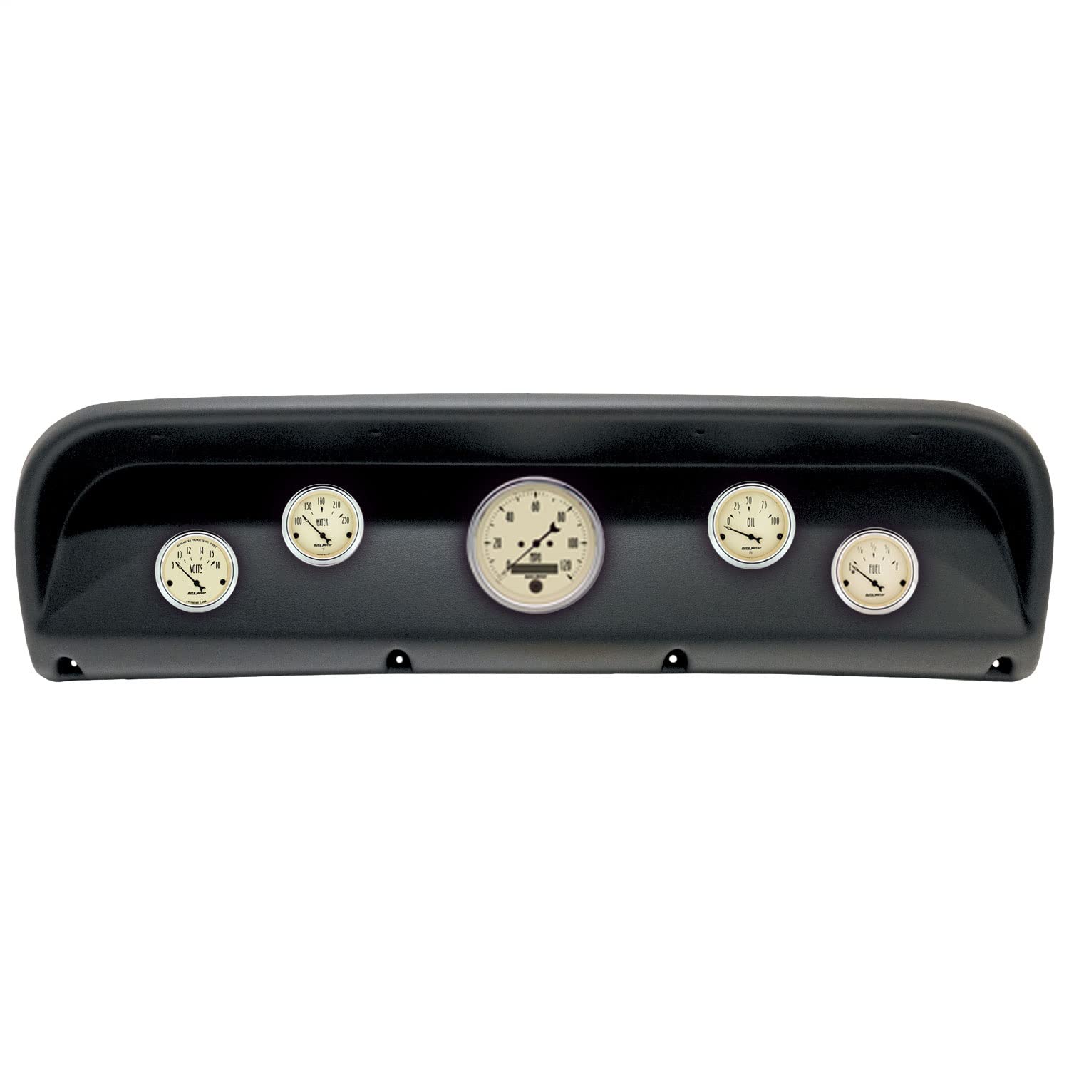 AutoMeter Dash Kit Direct Fit, (3 3/8" X1, 2 1/16" X4), Ford Truck 67-72, Antique Beige (2900-02)