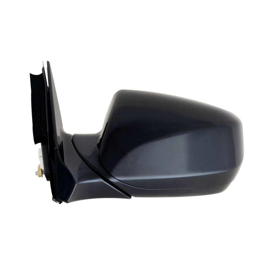Driver Side Fit Mirror for Hyundai Santa Fe Sport, Black, PTM Cover, Foldaway, w/o Memory, w/o Blind spot Detection, Heated Power