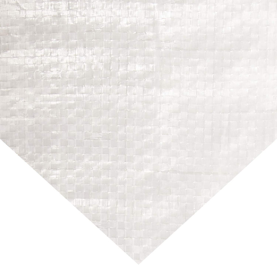 Economy Grade Erickson 57063 Clear White Poly Tarp, 12' x 16', 1 Pack
