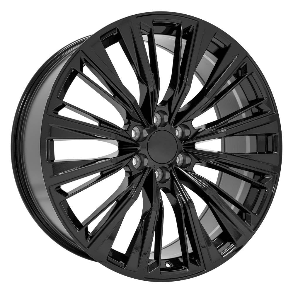24" Replica Wheel Ca93 OE Wheels Fits Cadillac Escalade 24X10 Gloss Black Wheel