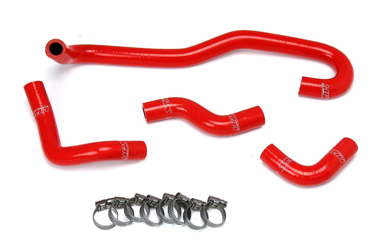 Red HPS 57-1655-RED Silicone Heater Hose Kit Coolant