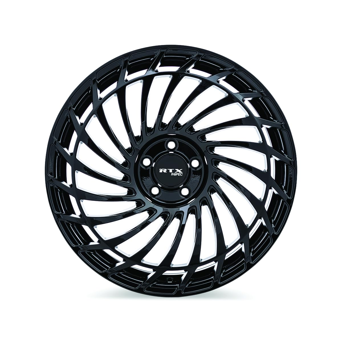RS06 RTX Custom Wheel - 19x8, 40 Offset, 5x108 Bolt Pattern, 63.4mm Hub - Gloss Black Rim