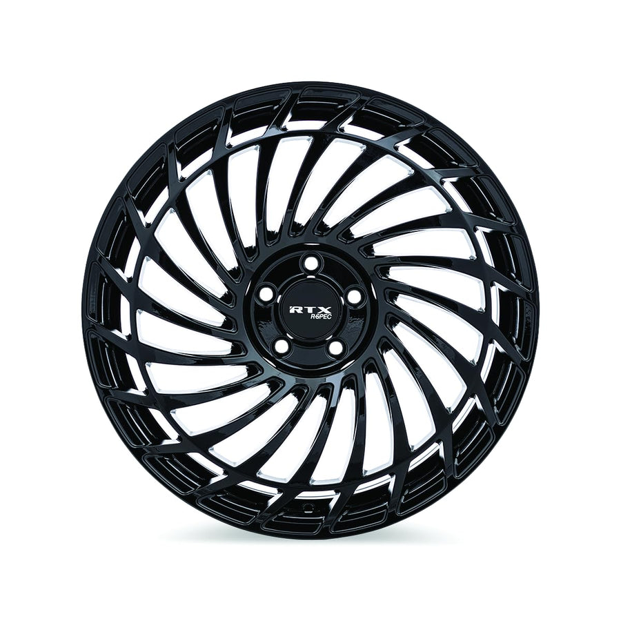 RS06 RTX Custom Wheel - 19x8, 40 Offset, 5x108 Bolt Pattern, 63.4mm Hub - Gloss Black Rim