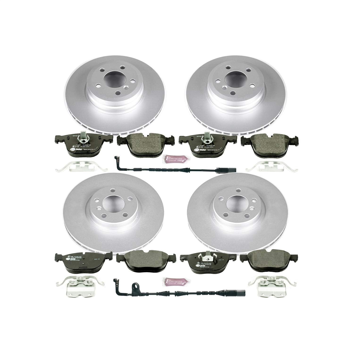 Power Stop ESK6060 Euro-Stop Brake Kit Front and Rear For BMW X5 2007-2010, BMW X6 2008