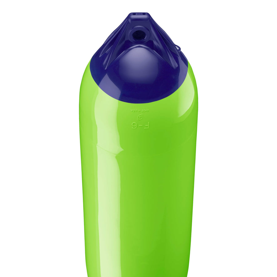 F-6 Standard Polyform Boat Fender - Blue Ropehold Lime