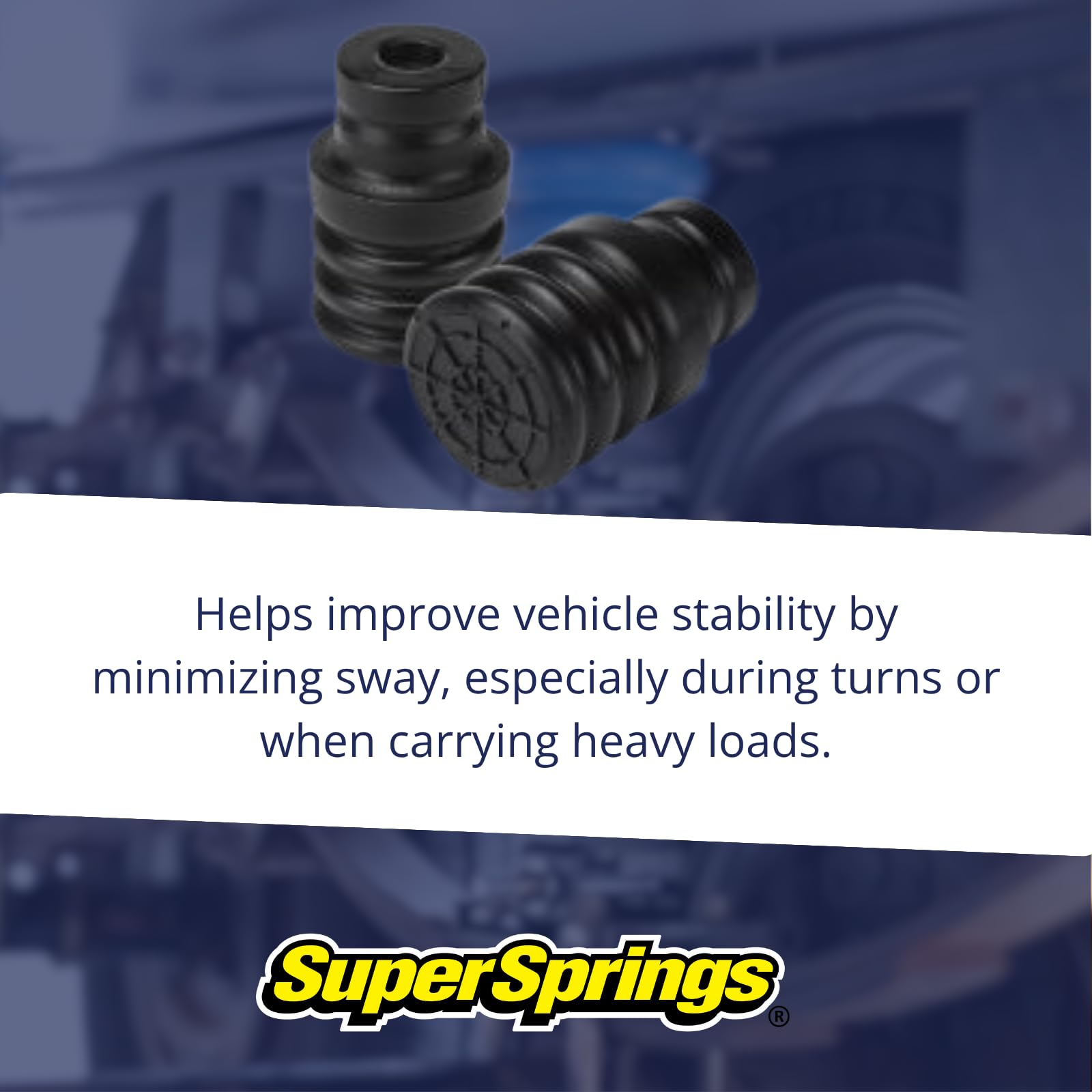 Sumo Springs Black SSR-406-47 SuperSprings, 2 Pack