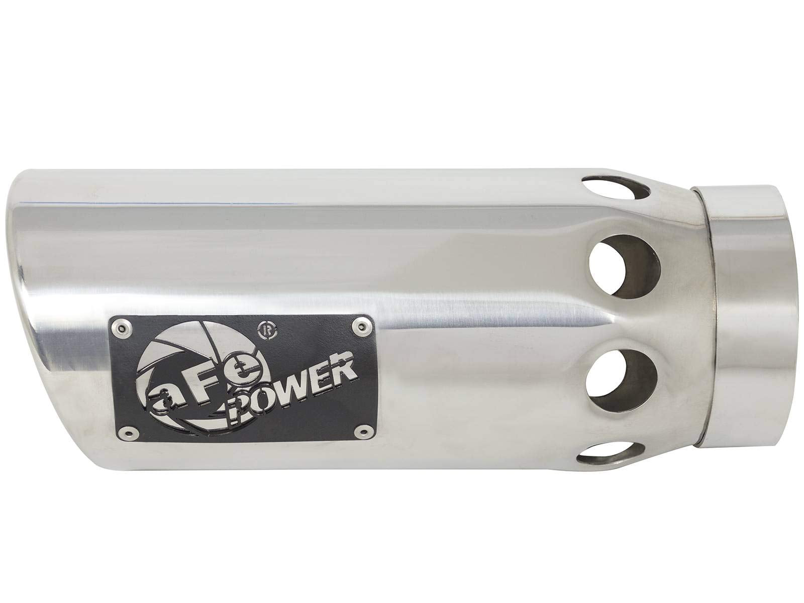 MACH Force-Xp 4in aFe Power 49T40502-P121 Stainless Steel Intercooled Exhaust Tip Polished