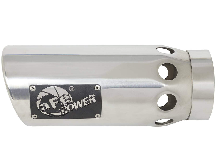 MACH Force-Xp 4in aFe Power 49T40502-P121 Stainless Steel Intercooled Exhaust Tip Polished