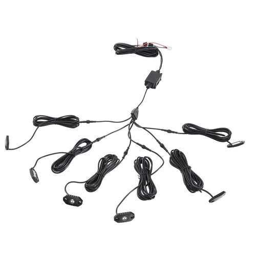 Pro Comp 76501RGB Suspension LED Rock Light Kit [3] 3W Cree LEDs Cast Aluminum Housing Bluetooth Controlled IP68 Certification LED Rock Light Kit