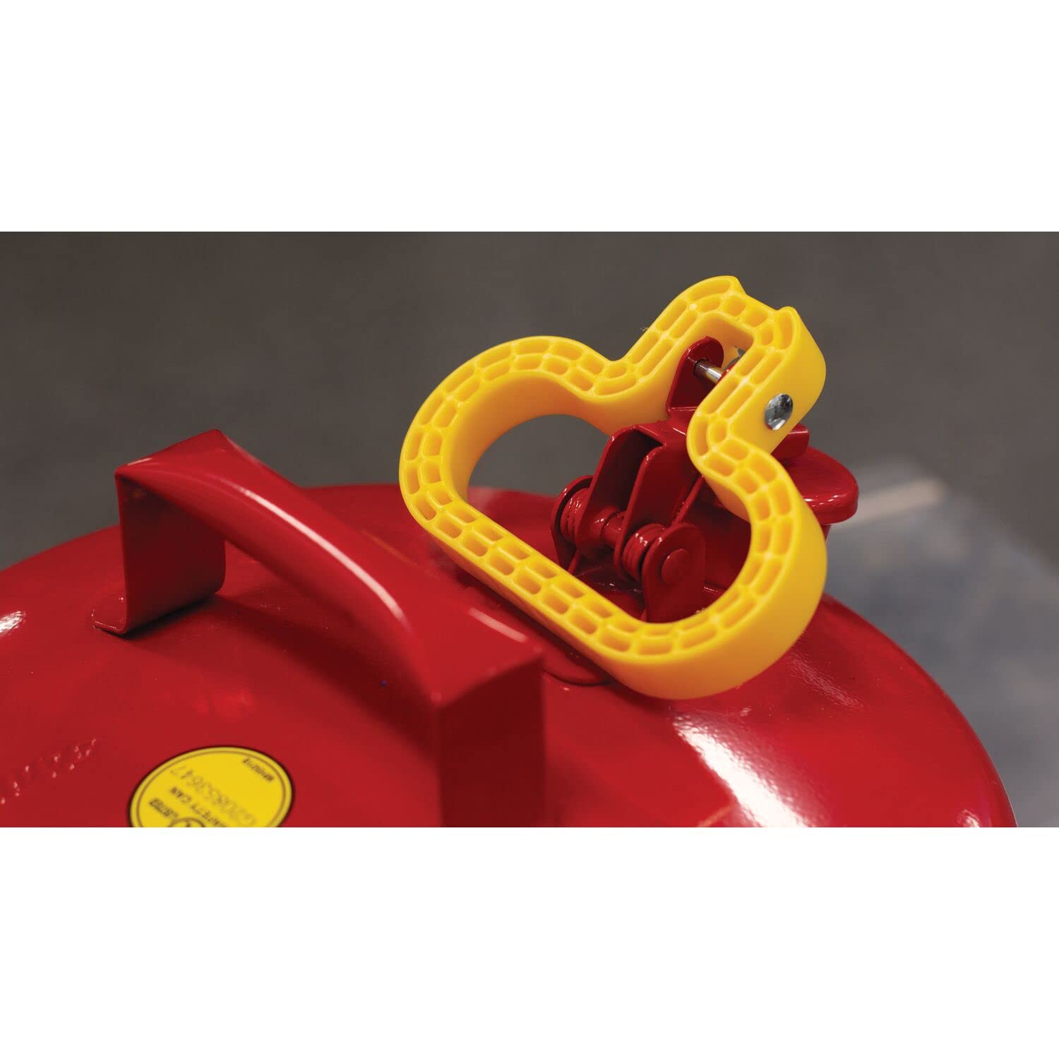Eagle 1 Gallon Yellow Type I Safety Gas Can for Diesel with Flame Arrester and Self-Closing Lid, Made in the USA, Galvanized Steel Flammable Storage Can, UI10SY