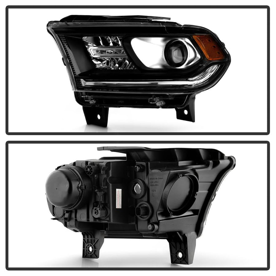 Dodge Durango 2014-2017 Spyder (OE) Halogen Without DRL LED Models Only (Do Not Fit Xenon HID Models) OEM Style Driver Side Headlight - Left - Black