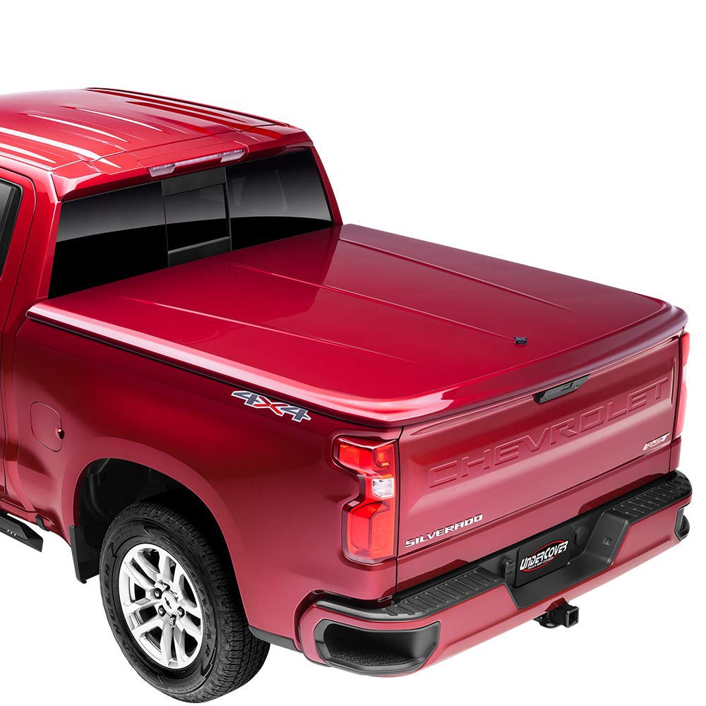 UnderCover RealTruck Lux One-Piece Truck Bed Tonneau Cover | UC1176L-50 | Fits 2019 - 2025 Chevy Silverado 1500 GAZ(WA8624) - Olympic White (does not fit Carbon Bed) 5' 10" Bed (69.9")