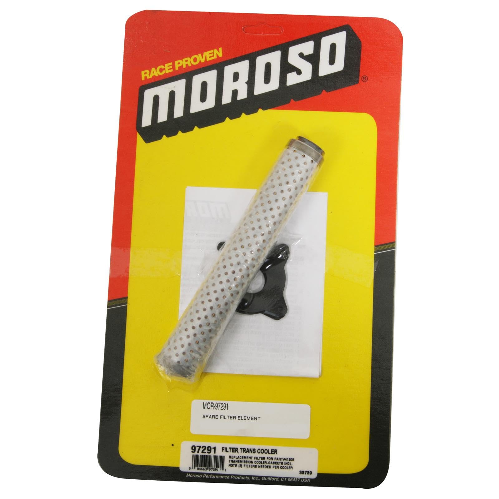 Moroso Replacement 97291 Transmission Filter, Fits Moroso 41205 Cooler
