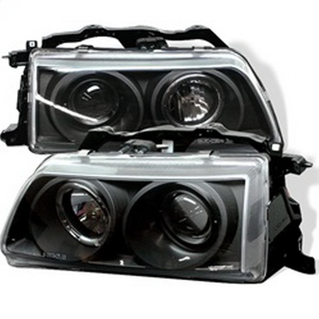LED Halo Projector Spyder Auto Headlights Black/Clear