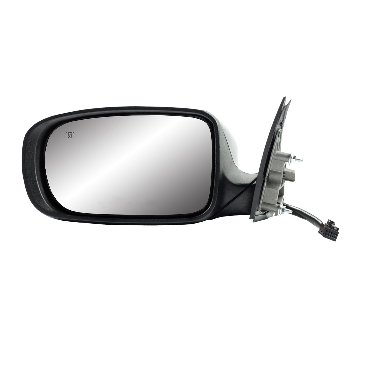 Driver Side Fit Mirror for Dodge Charger, Code GUK/XR, Textured Black w/PTM Cover, Foldaway, w/o Memory, Heated Power