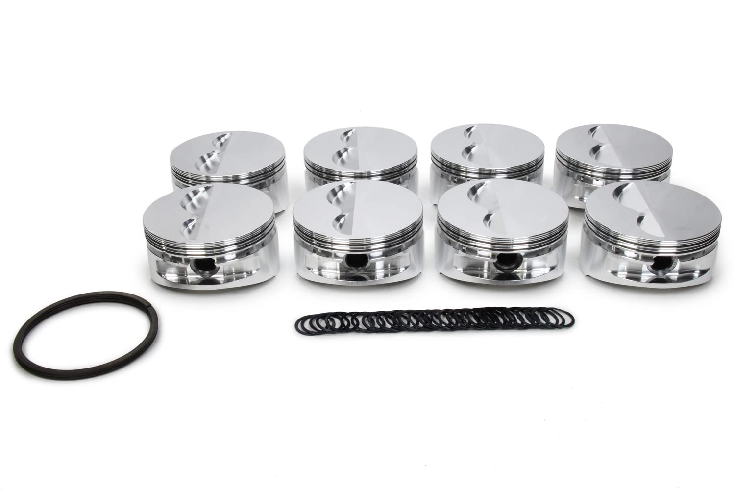 JE Piston, Standard Flat Top, Forged, 4.165 in Bore, 1/16 x 1/16 x 3/16 in Ring Grooves, Minus 5.00 cc