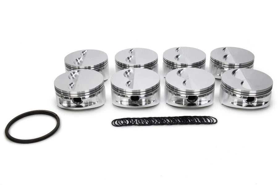 JE Piston, Standard Flat Top, Forged, 4.165 in Bore, 1/16 x 1/16 x 3/16 in Ring Grooves, Minus 5.00 cc