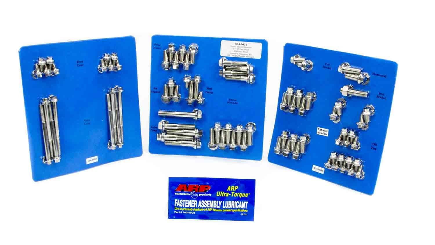ARP 6-Point Stainless Steel Complete Engine Fastener Kit for Small Block Chevy 534-9602