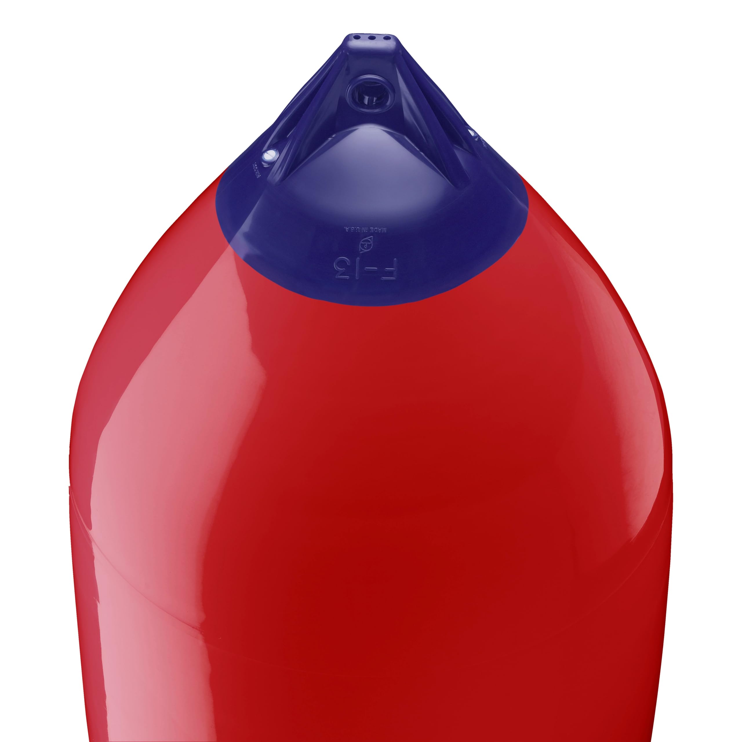 Polyform F-13 Boat Fender F-Series Standard Blue Ropehold - Classic Red