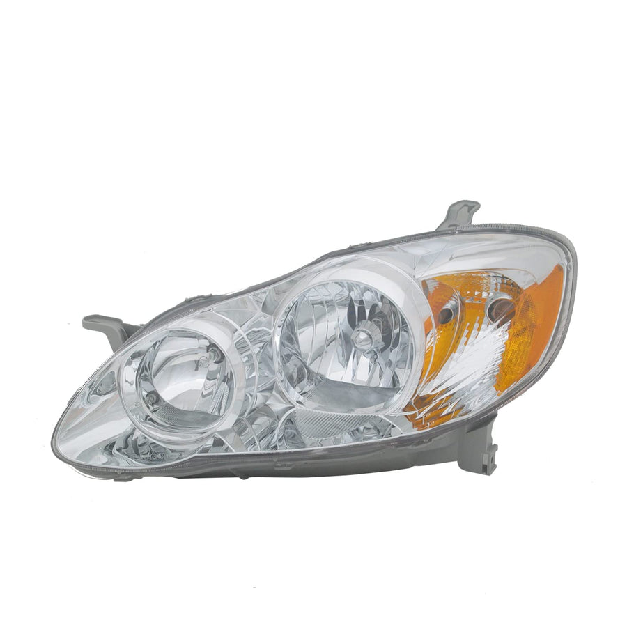 Left TYC Headlight Assembly Compatible with 2005-2008 Toyota Corolla