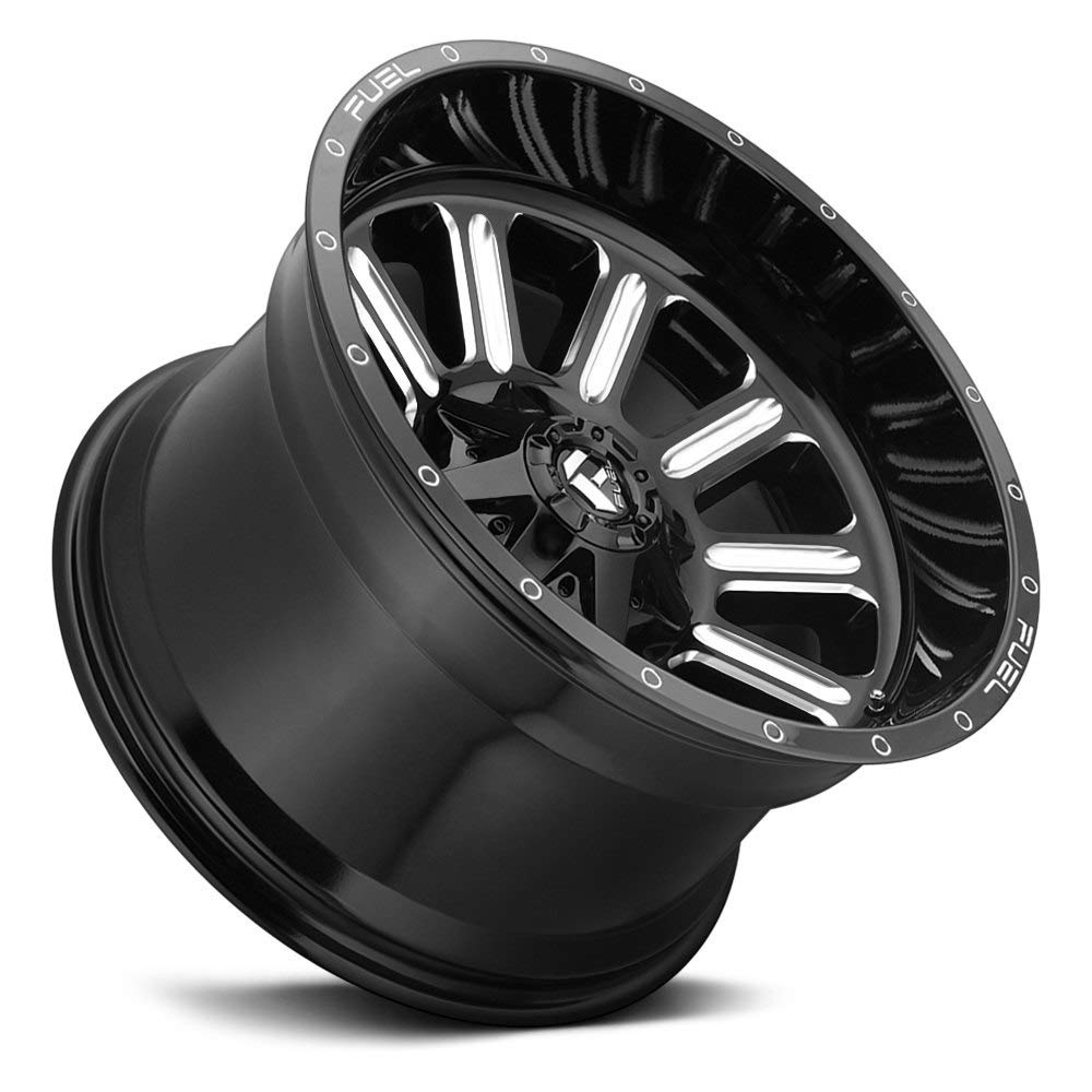 Hardline FUEL D620 Black Wheel with Painted (20 x 10. inches /5 x 114 mm, -18 mm Offset)