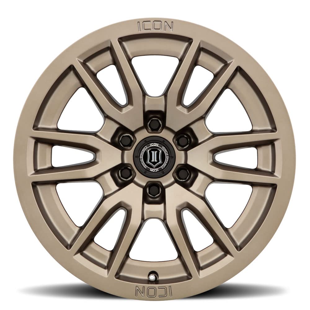 Vector 6 ICON Alloys, Bronze, 17 x 8.5/6 x 120, 0mm Offset, 4.75" BS, 2417859447BR
