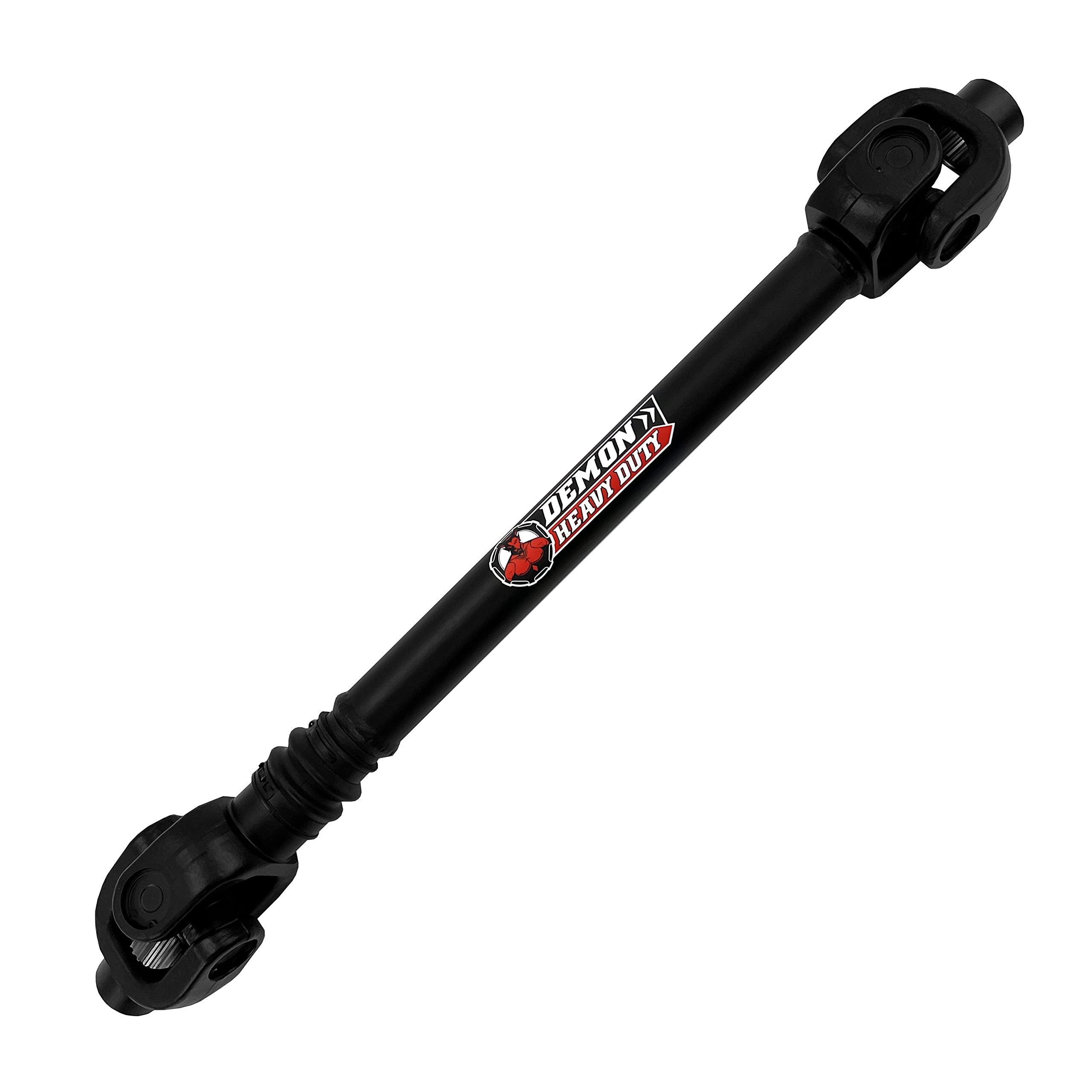 Rear Rugged Propeller Shaft for (2013-14) Can Am Outlander 1000 Max, In Heat Treated Carbon Steel & Powder Coated Black Shafts for Extreme Durability, U-Joints Greased Fittings OEM: 705501259