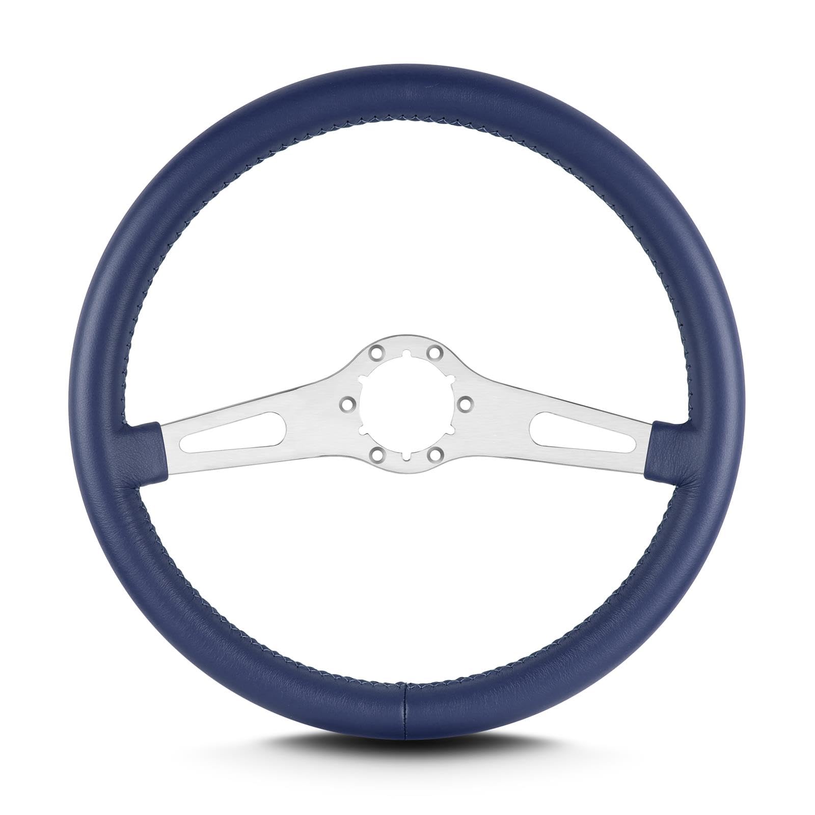 Teardrop Lecarra 65704 2 Spoke 14" Brushed Standard Grip Blue
