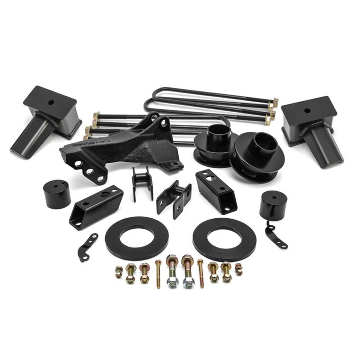 2.5'' ReadyLift SST Lift Kit with 4'' Rear Tapered Blocks for 1 Piece Drive Shaft without Shocks
