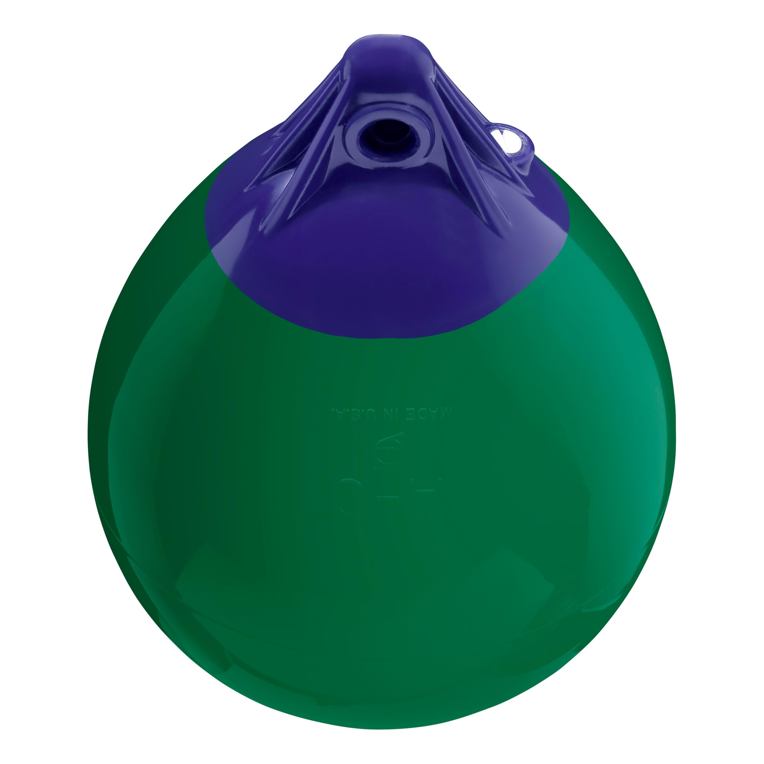 A-0 Standard Blue Ropehold - Forest Green Polyform A-Series Buoy