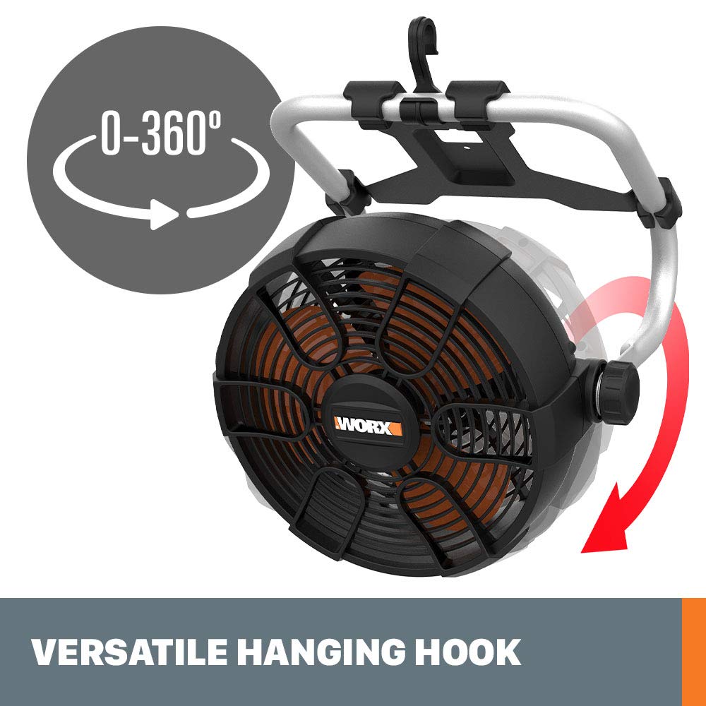 20v WORX WX095L.9 9" Fan, Bare Tool Only