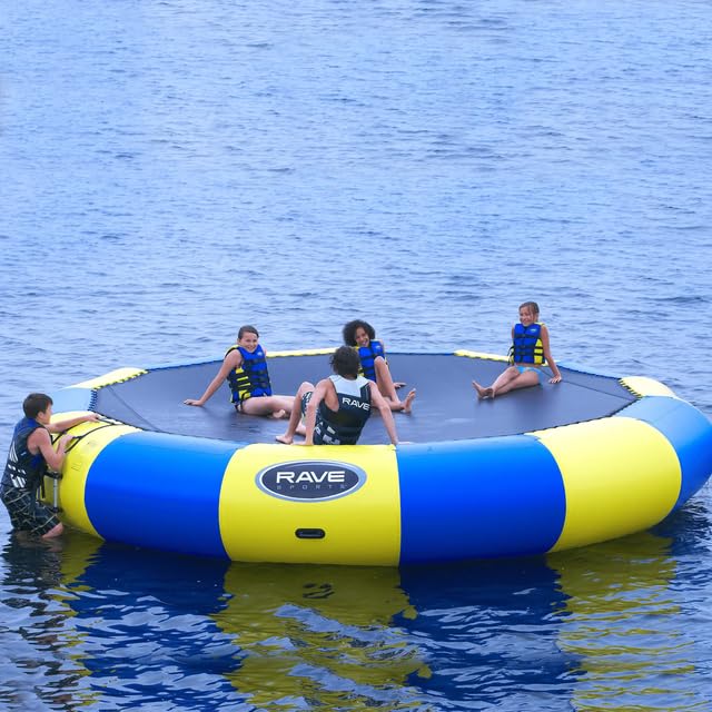 Bongo Water Bouncer RAVE Sports, Blue/Yellow, 20 Foot
