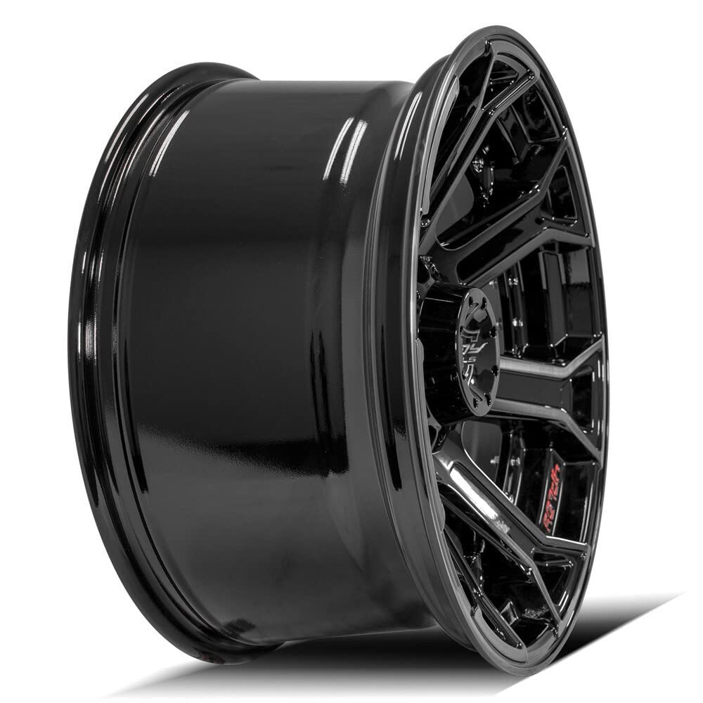 4PLAY Wheels 4P70-22100-6D55-18BBT Painted Brushed Black Wheel (22 x 10. inches /6 x 135 mm, -18 mm Offset)