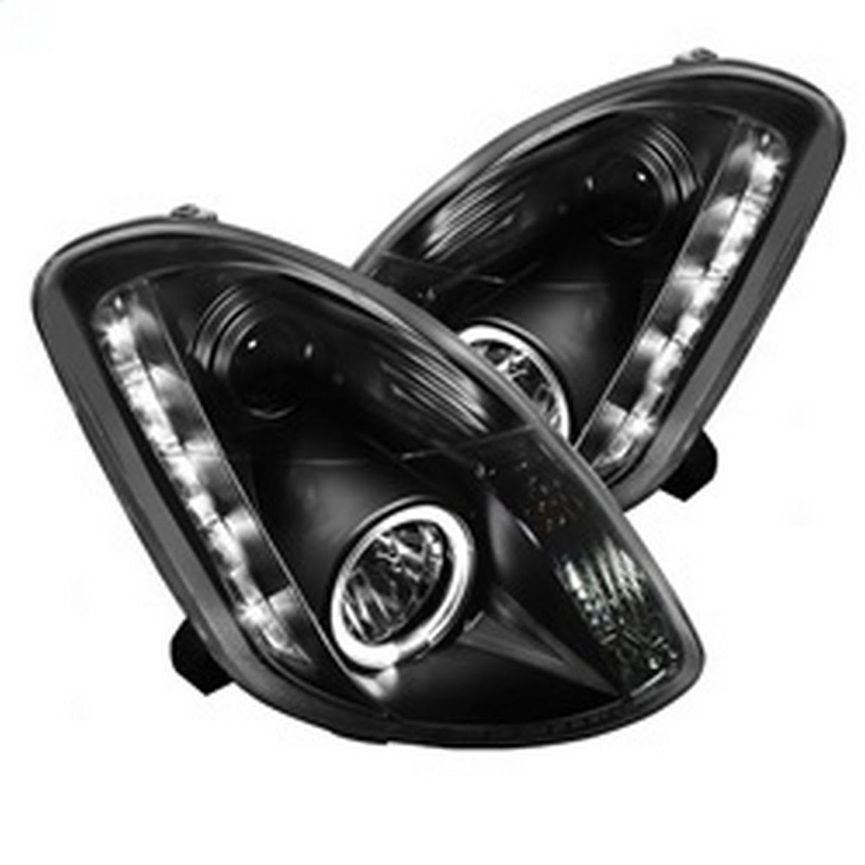 LED Halo Projector Headlights Spyder Auto Black/Clear 5031747