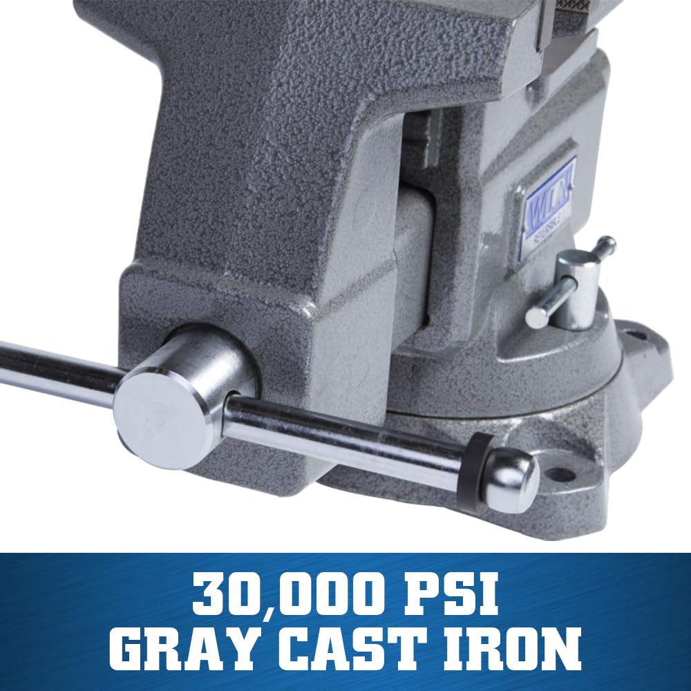Reversible Wilton Bench Vise, 6-1/2" Jaw Width, 7-1/4" & 12-3/4" Jaw Opening, 4" Throat (Model 4650R)