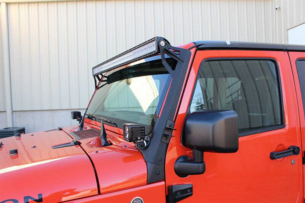FB21014 FISHBONE Offroad 52 Inch Light Bar Bracket Jeep 07-17 Wrangler JK