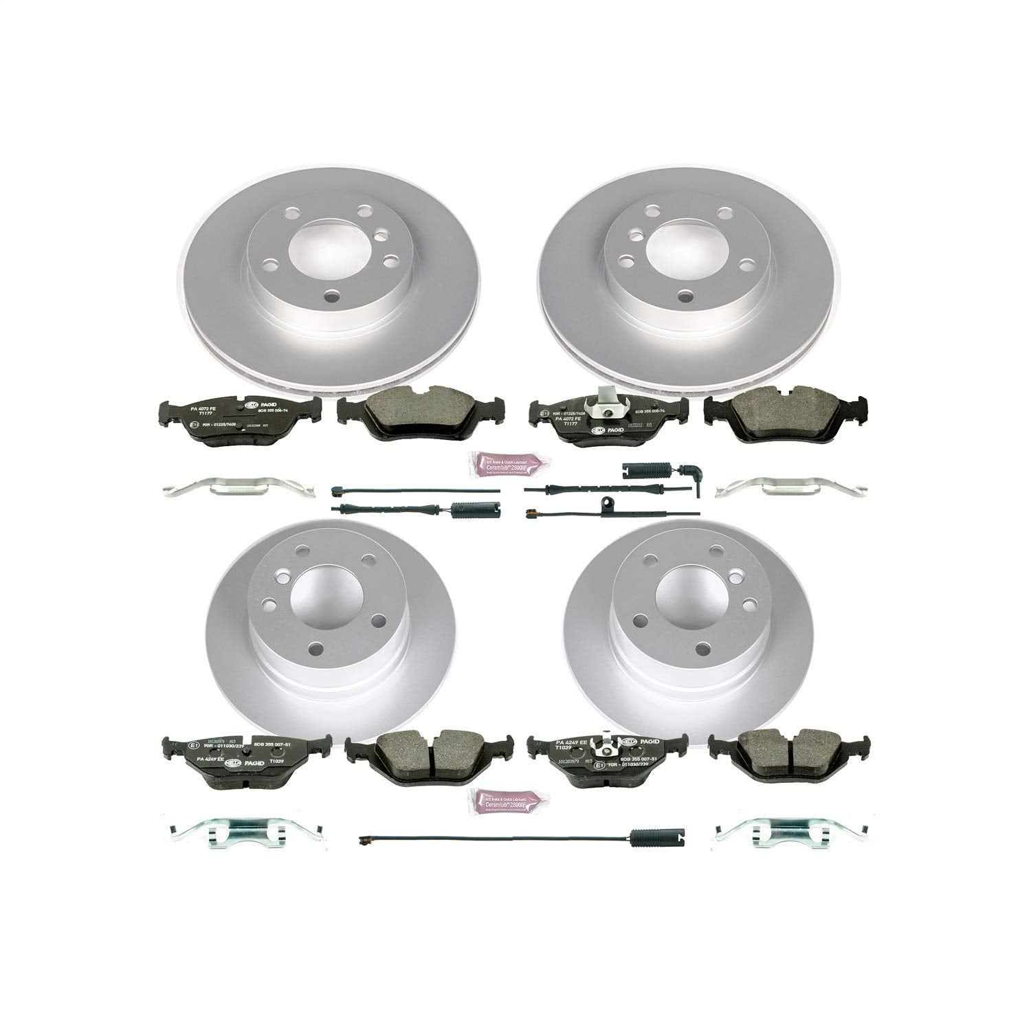 Power Stop ESK500 Euro-Stop Front & Rear Brake Kit For BMW Z3 1997-2002 [Model Specific]