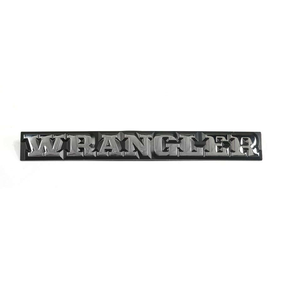 DMC-55010768 | Omix | Emblem, Wrangler | OE Reference: 55010768 | Fits 1987-1990 Jeep Wrangler YJ