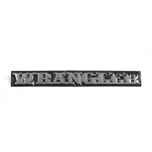 DMC-55010768 | Omix | Emblem, Wrangler | OE Reference: 55010768 | Fits 1987-1990 Jeep Wrangler YJ
