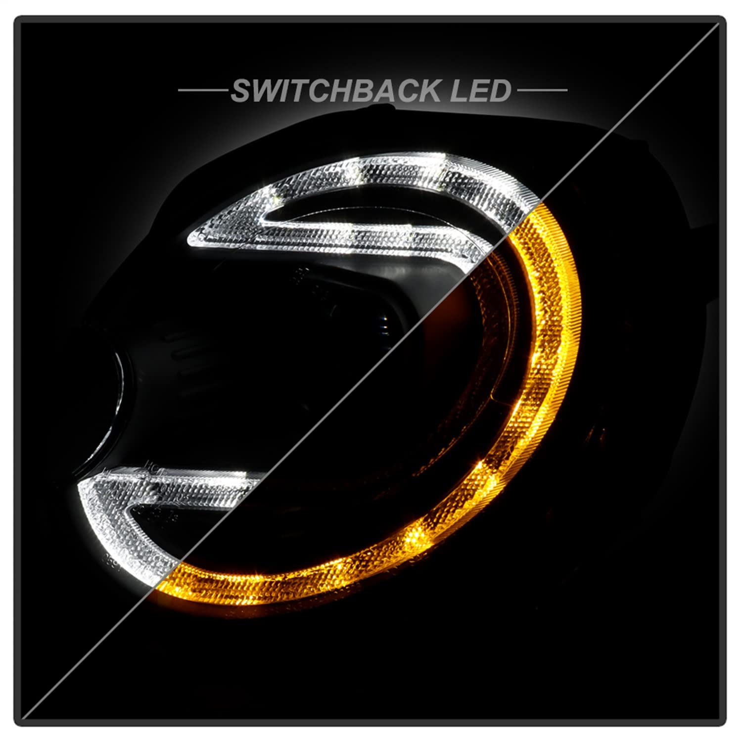 Projector Headlight Spyder - (PRO-YD-MC07V2SI-SBLB-BK)