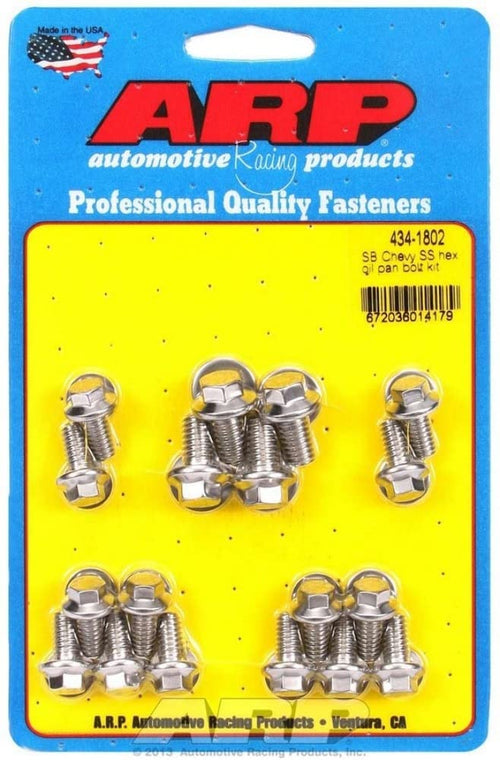 Hex SB Chevy Oil Pan Bolt Kit