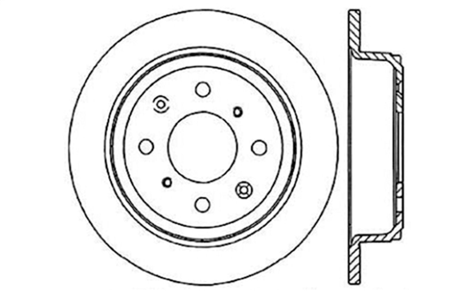 Sport StopTech 128.40017L Cross Drilled Brake Rotor (Rear Left), 1 Pack
