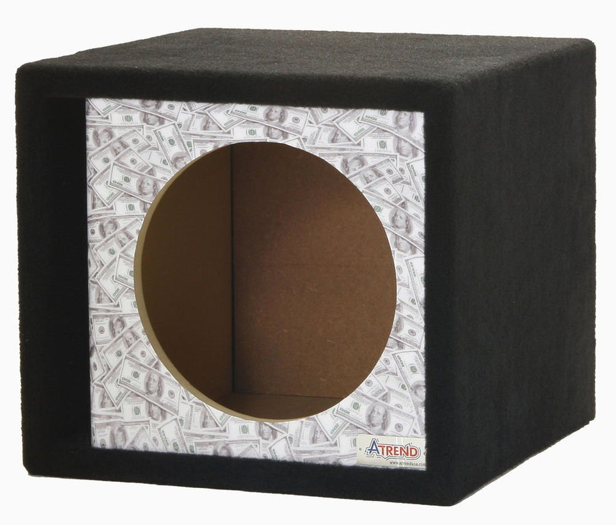 Atrend 12SVR-Bankroll GFX Series Single Vented 10" Subwoofer Enclosure