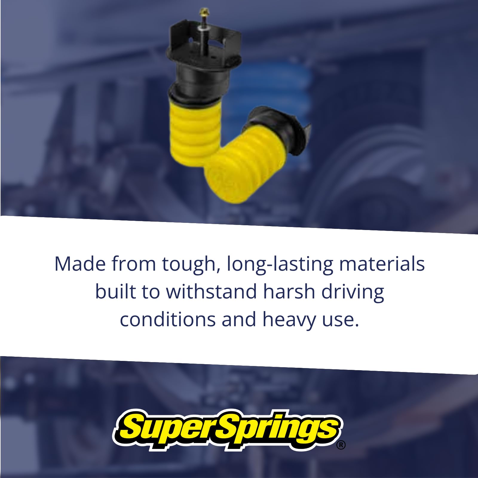 SumoSprings Rear for Ford F-450|F-550, SuperSprings SSR-118-54, Yellow, 2800 lbs.