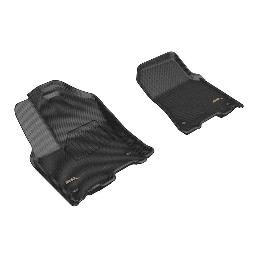Custom Fit 3D MAXpider Kagu Floor Mat (Black) Compatible with Dodge RAM 1500 Crew Cab 2025-2026 - Front Row